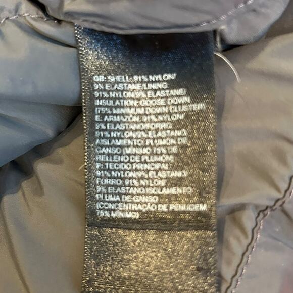 THE NORTH FACE Charcoal Gray Grey 550 Fill Goose Down Puffer Jacket Womens LARGE - Picture 9 of 10